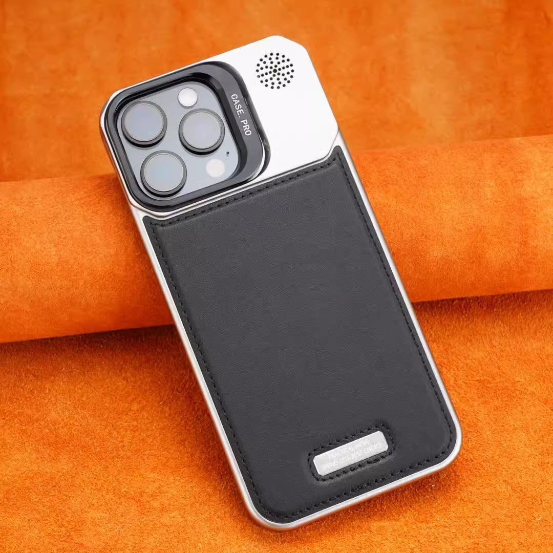 Paladin Case – Genuine Leather & Metallic Frame