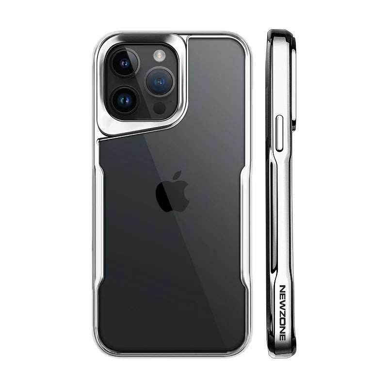 Plating Soft Border Acrylic Case For iPhone