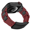T-Type Magnetic Snap Stainless Steel Silicone Band For Apple Watch