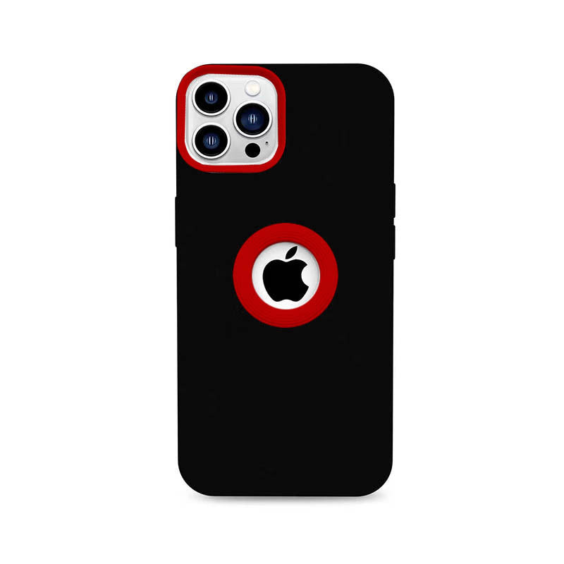 Coque en silicone givrée de couleur unie pour iPhone 