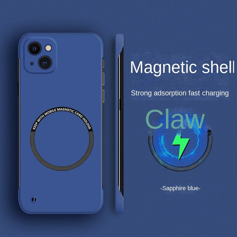 Magnetic Frameless Hard Case For iPhone