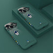 Cute Astronaut Liquid Silicone Case For iPhone