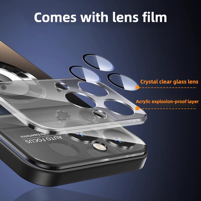 Lens Protection Hard Case For iPhone