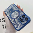 Coque de protection en silicone pour iPhone avec cadre plaqué 