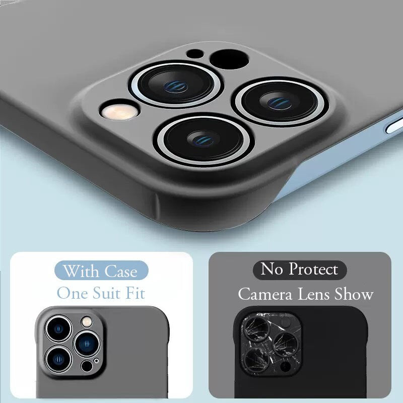 Solid Color Matte Frameless Case For iPhone