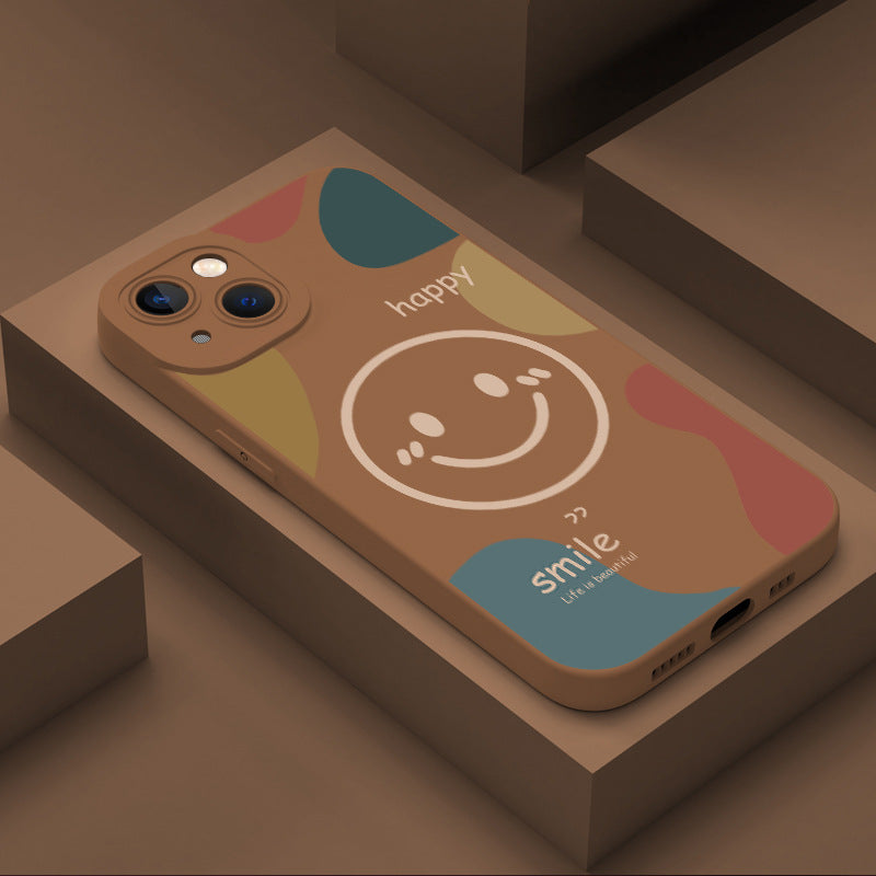 Smiley Pattern Soft Case for iPhone