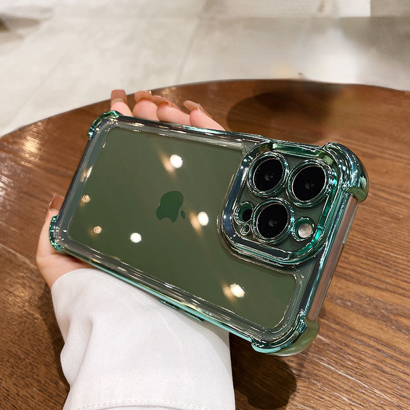 Coque transparente électrolytique pour iPhone