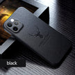 Square Leather Shockproof Case For iPhone