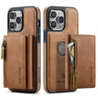 2 in 1 Magnetic Leather Wallet Case for iPhone
