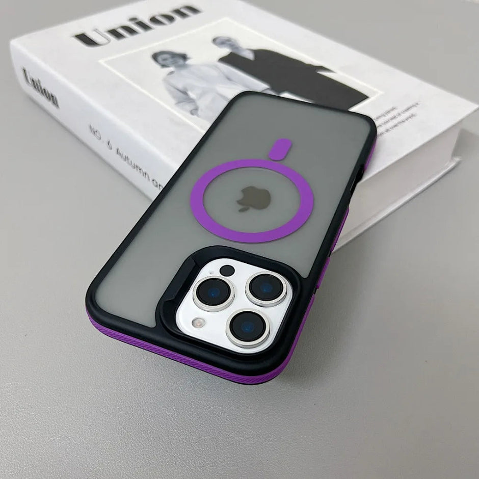 Frame Colorful Matte Translucent Case For iPhone