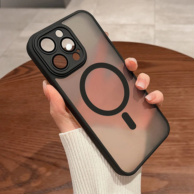 Matte Translucent Shockproof Case For iPhone