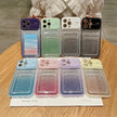 Étui transparent à paillettes pour iPhone 