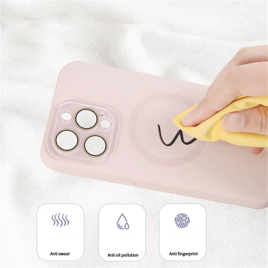 Étui de protection d'objectif en silicone pour iPhone 