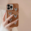 Silver Love Plating TPU Case for iPhone