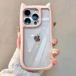 Cute Cat Ears Acrylic Clear Case for iPhone