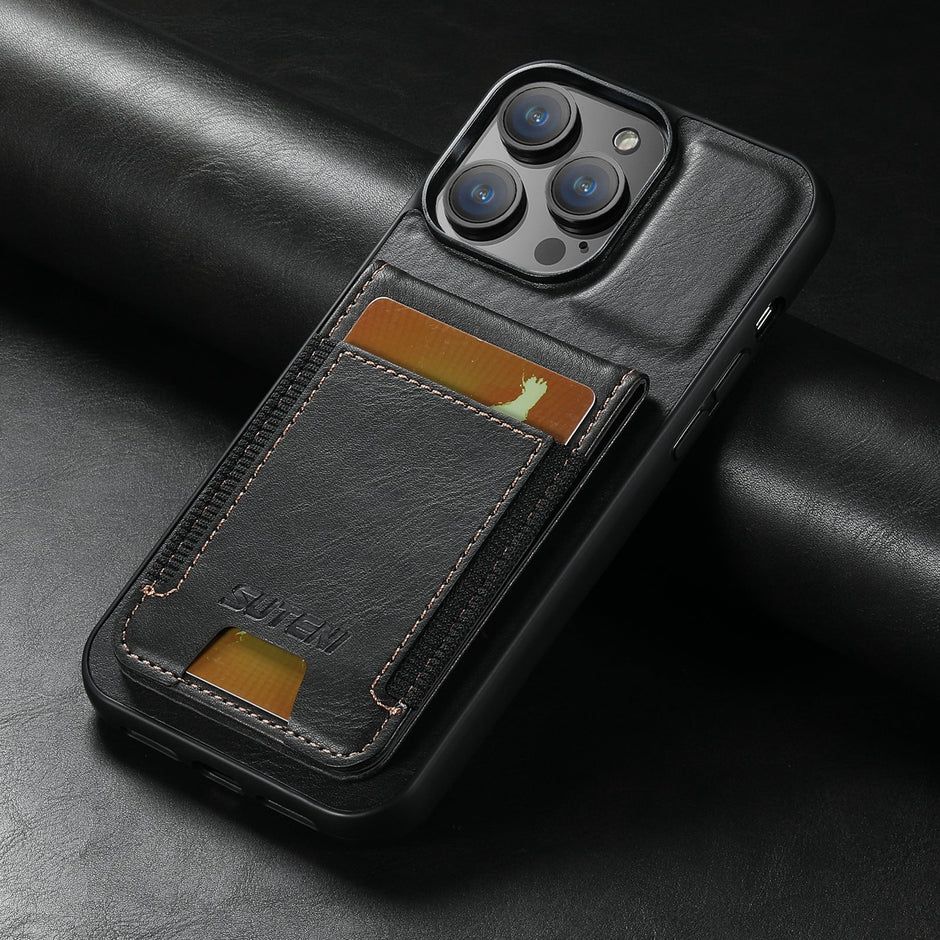 Cardbag Holder Leather Case for iPhone