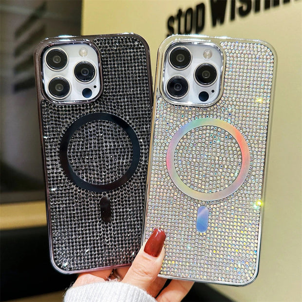Coque souple antichoc pailletée pour iPhone 