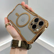 Coque magnétique transparente antichoc pour iPhone 