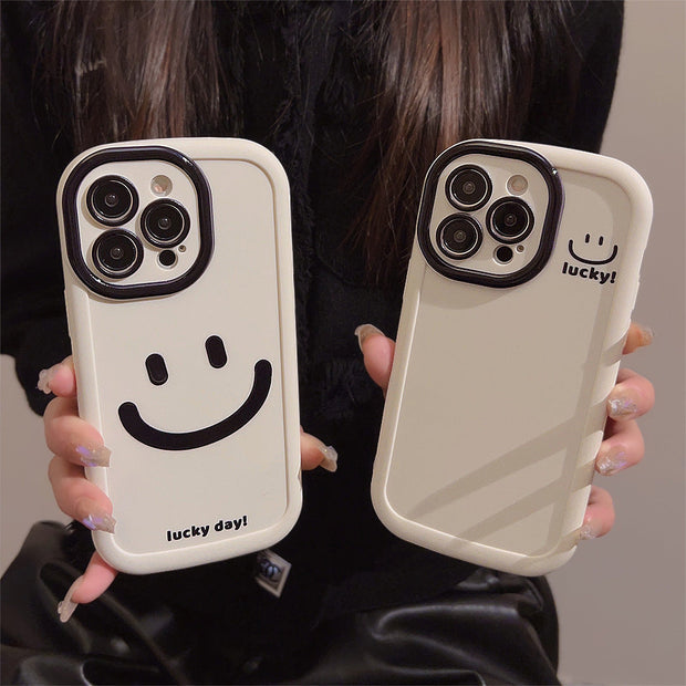 Graffiti Smiley Silicone Case for iPhone