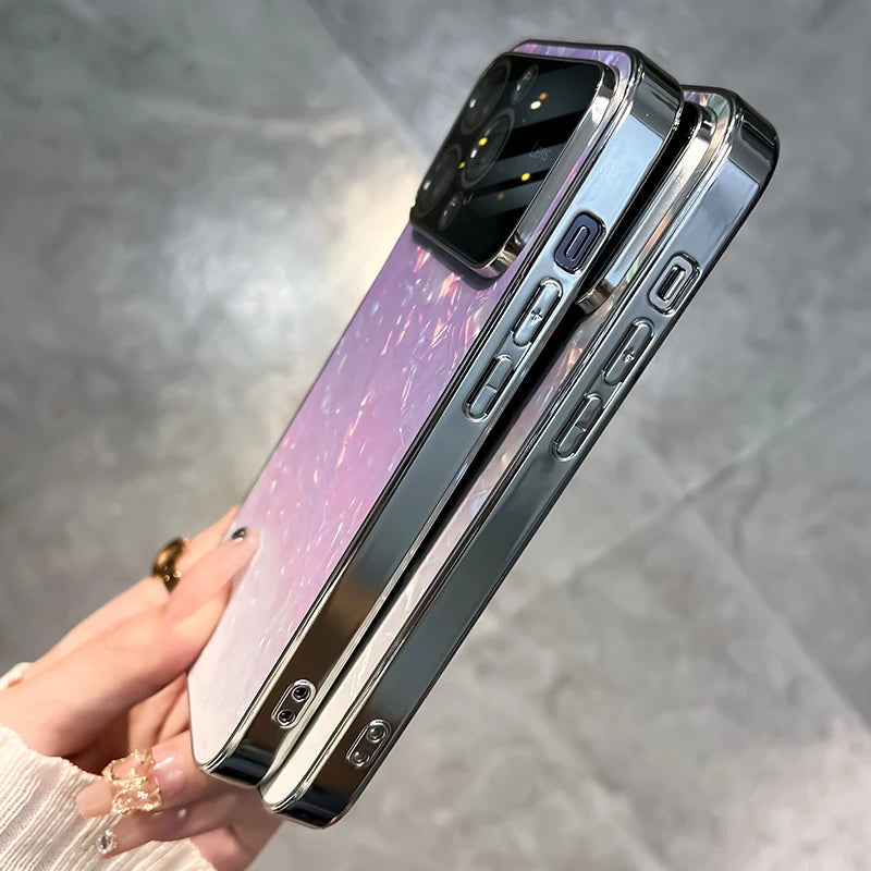 Étui de protection d'objectif en verre dégradé pour iPhone 