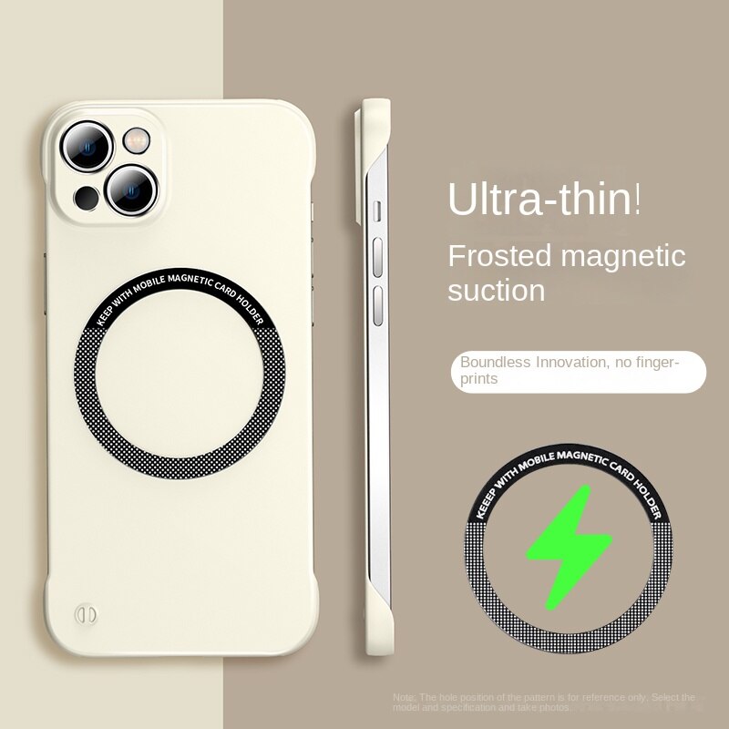 Magnetic Frameless Hard Case For iPhone