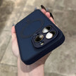 Étui de protection d'objectif mat translucide pour iPhone 