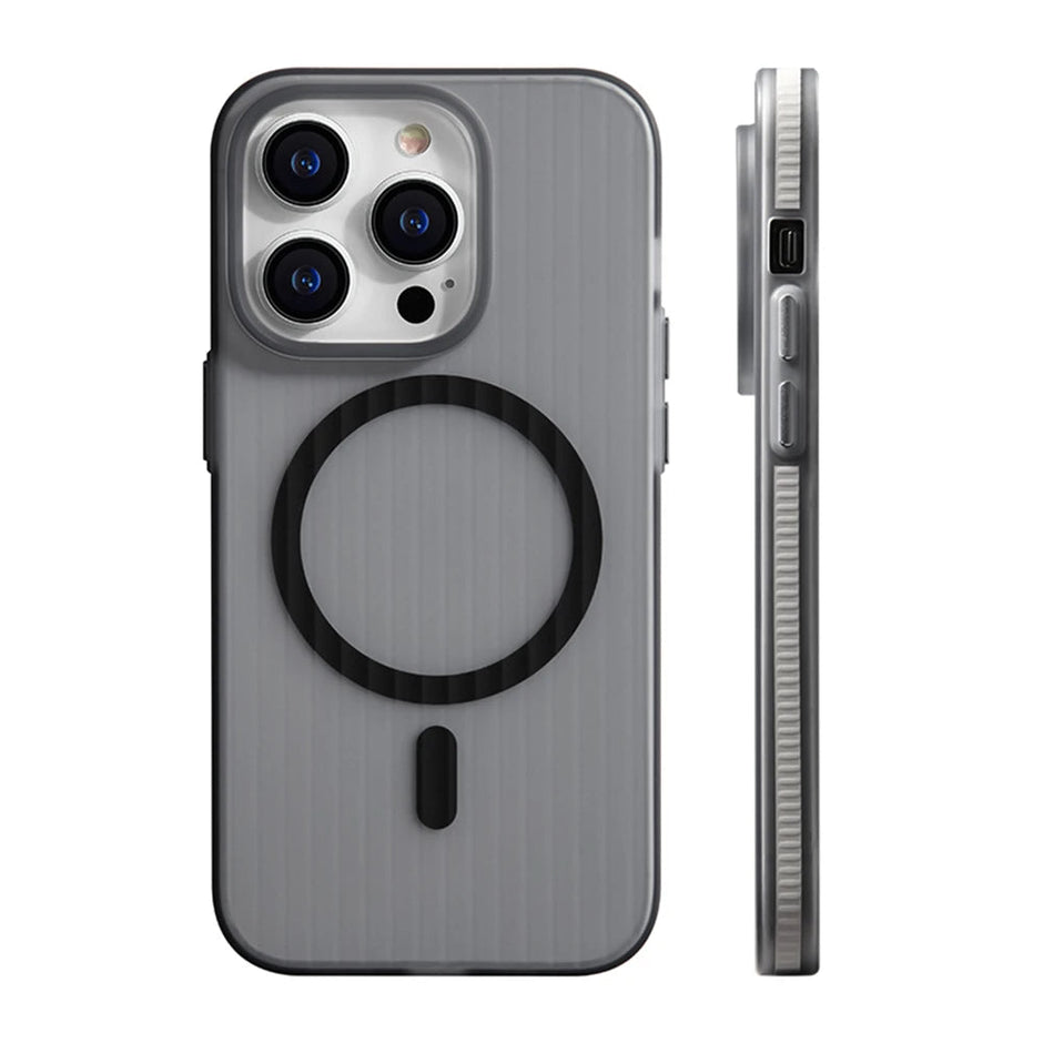 Non-Slip Matte Corrugated Hard Case For iPhone