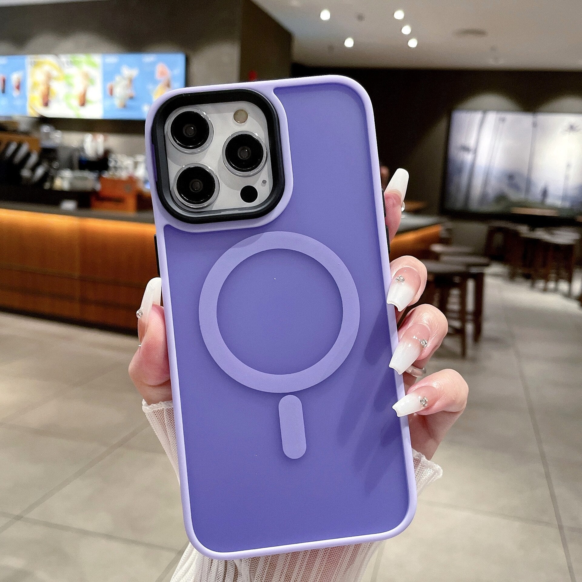 Shockproof Matte Candy Color Case For iPhone