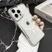 Coque souple transparente avec cadre plaqué pour iPhone 