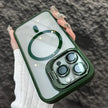 Lens Stand Transparent Case For iPhone