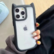 Cute Cat Ears Acrylic Clear Case for iPhone