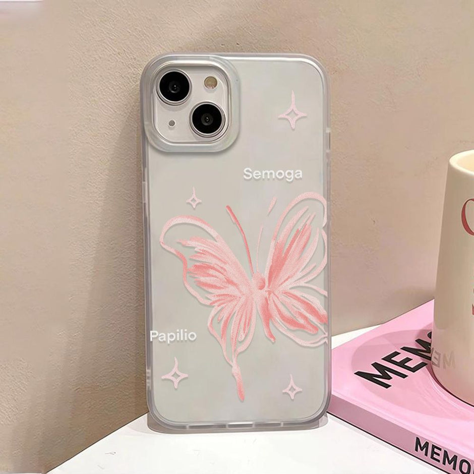 Butterfly Matte Translucent Case for iPhone