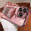 Plating Quicksand Cup Soft Case for iPhone