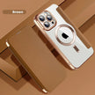 Electroplated Flip Leather Case for iPhone
