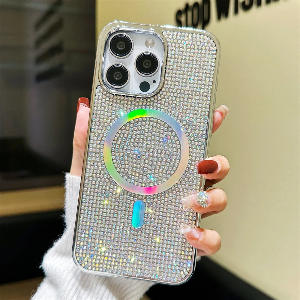 Coque souple antichoc pailletée pour iPhone 