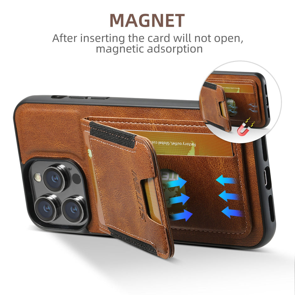 Cardbag Holder Leather Case for iPhone