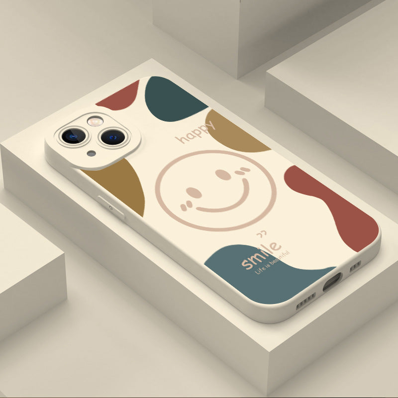 Smiley Pattern Soft Case for iPhone