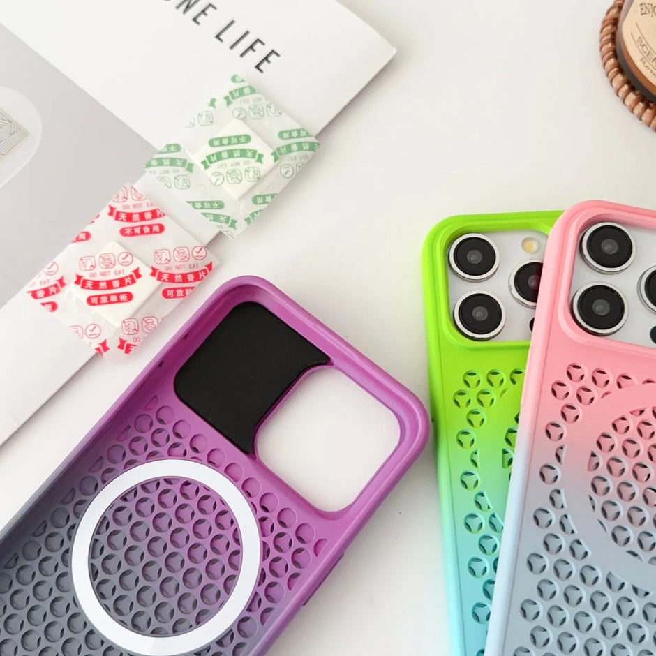 Colorful Heat Dissipation Soft Case For iPhone
