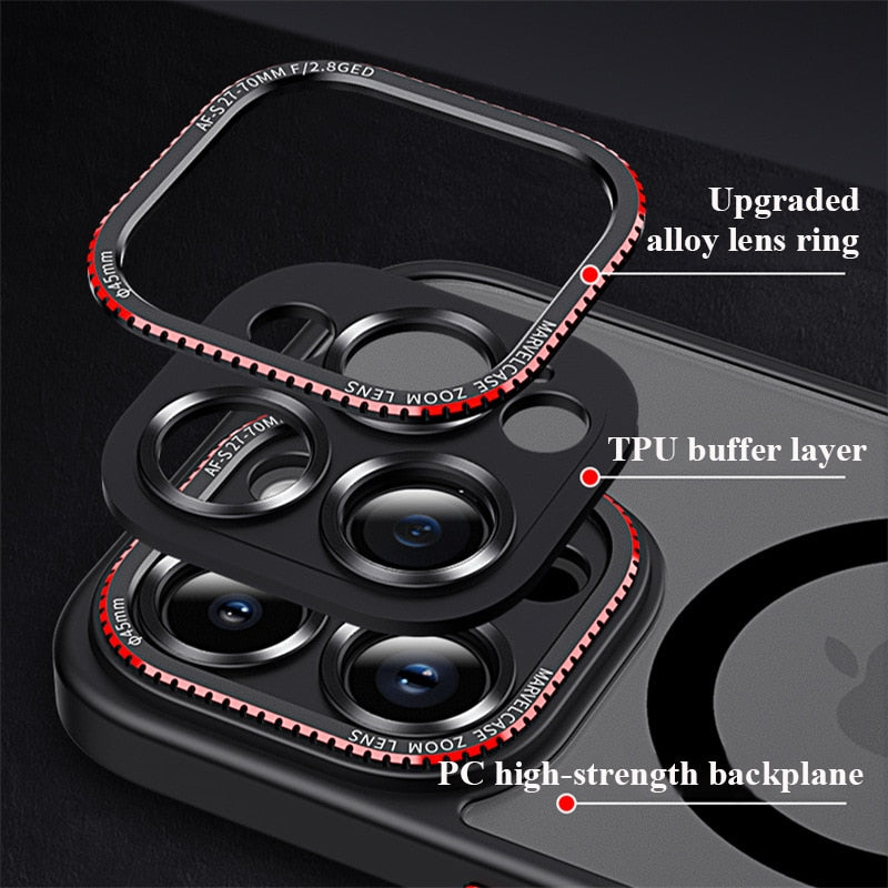 Matte Magnetic Clear Case For iPhone