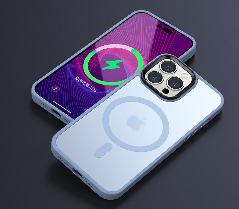 Matte Translucent Magnetic Case For iPhone