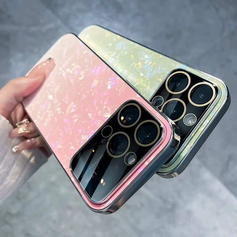 Étui de protection d'objectif en verre dégradé pour iPhone 