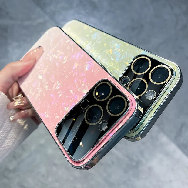Étui de protection d'objectif en verre dégradé pour iPhone 