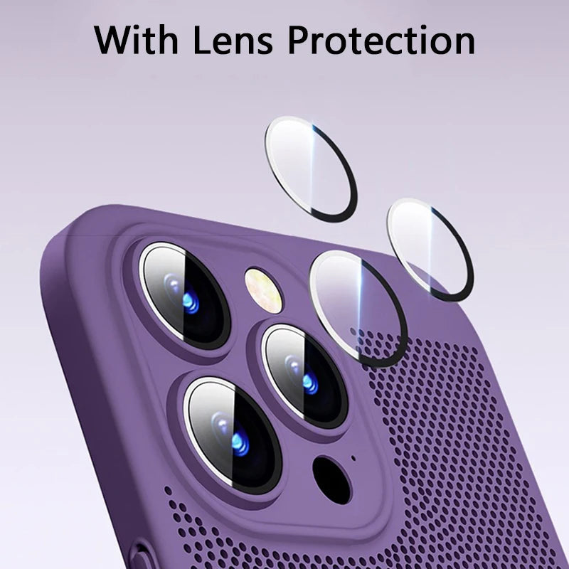 Coque respirante à dissipation thermique pour iPhone 