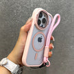 Fold Glass Lens Stand Magnetic Transparent Case For iPhone