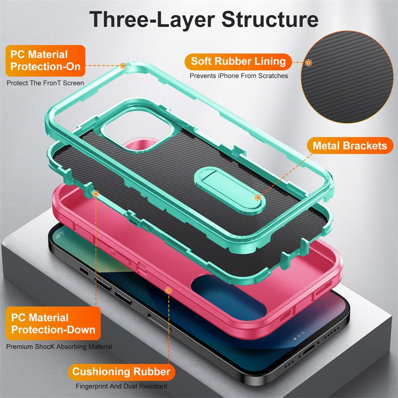 Fall-proof Shockproof Hard Case for iPhone