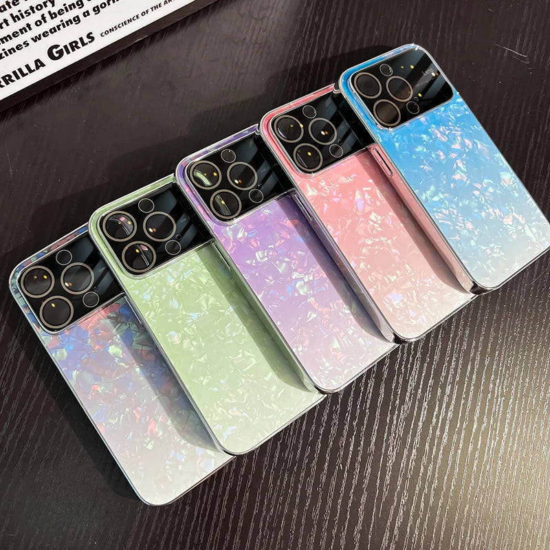 Étui de protection d'objectif en verre dégradé pour iPhone 