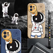 Cartoon Space Astronaut Silicone Case For iPhone