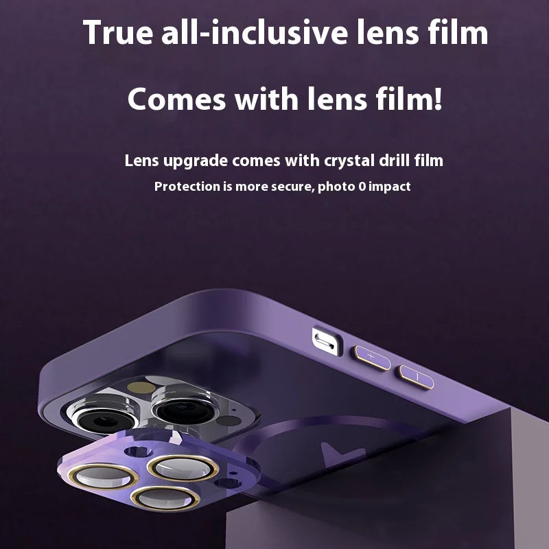 AG Matte Lens Protect Hard Case For iPhone