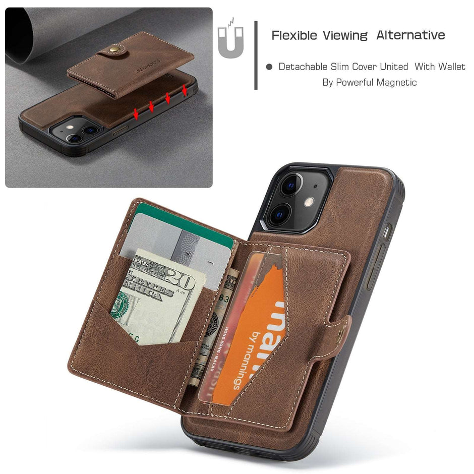 Detachable Wallet Leather Case for iPhone