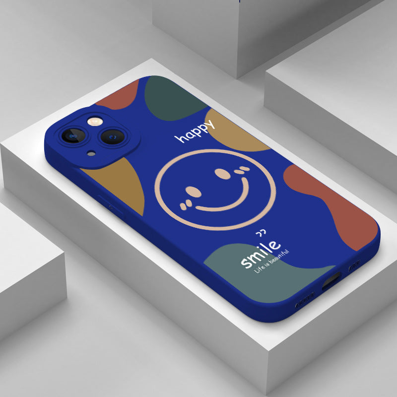 Smiley Pattern Soft Case for iPhone